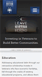 Mobile Screenshot of leavenoveteranbehind.org